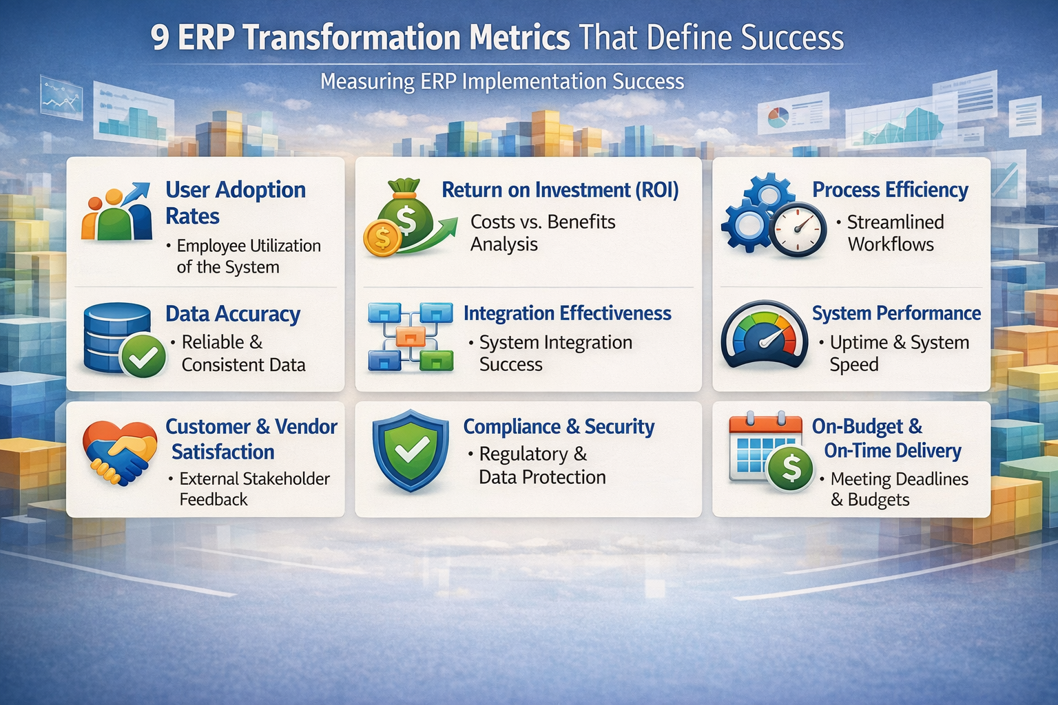 9 ERP Transformation Metrics That Define Success