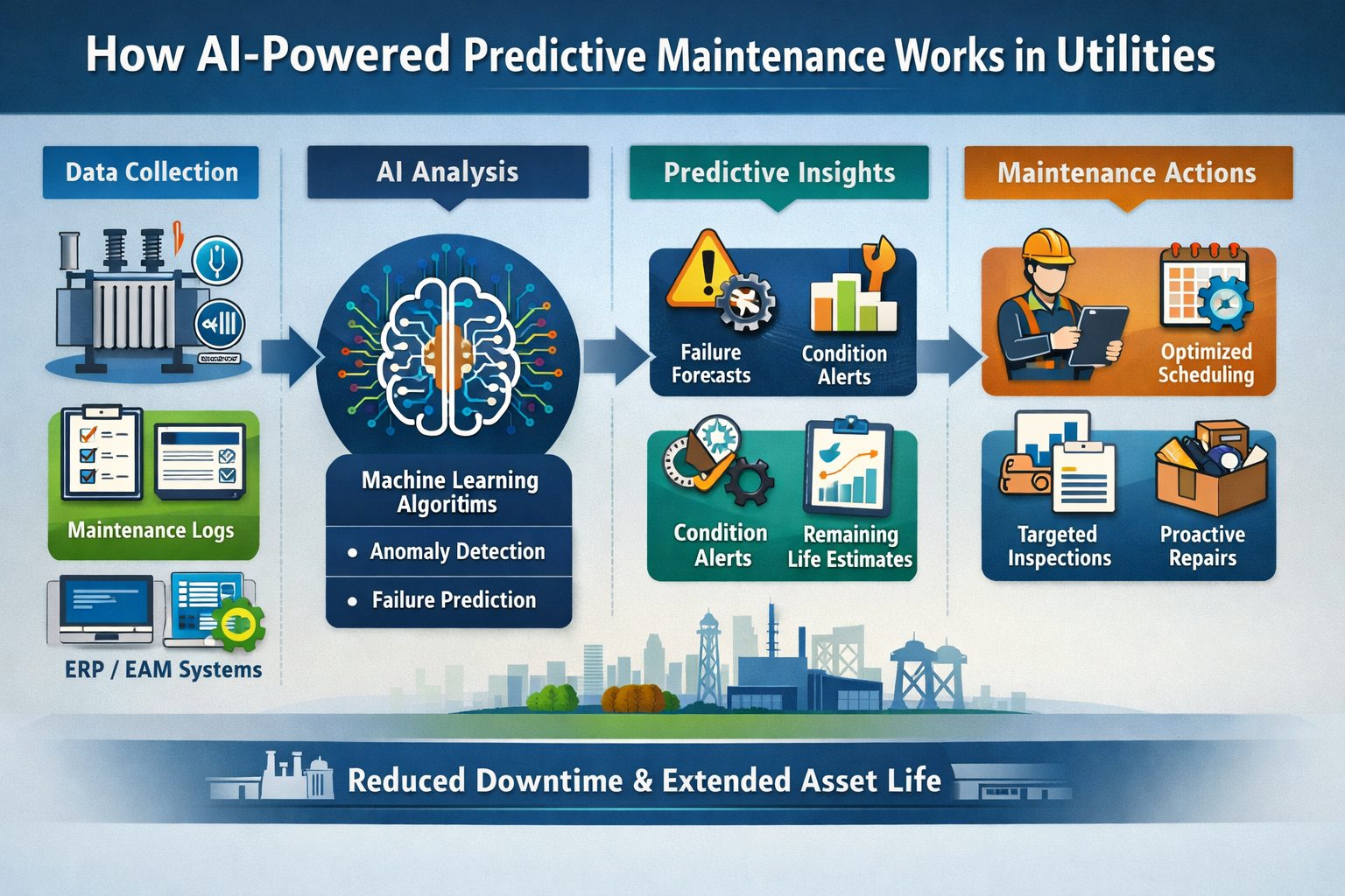 How AI-Powered Predictive Maintenance Works in Utilities