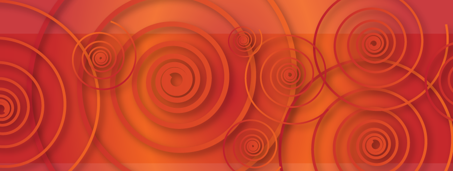 Orange Circles and orange background