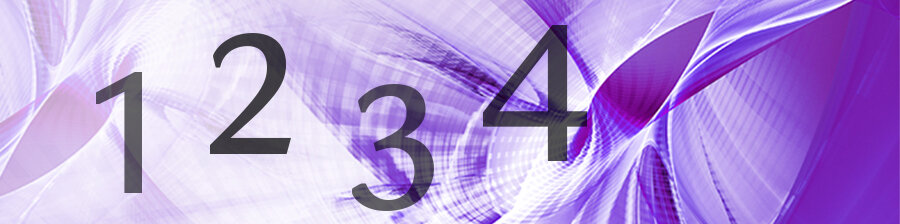 1,2,3,4 on a purple background